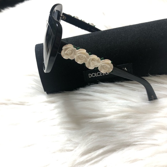 Dolce and Gabbana Spanish Rose Cat Eye Sunglasses - Picture 2 of 7